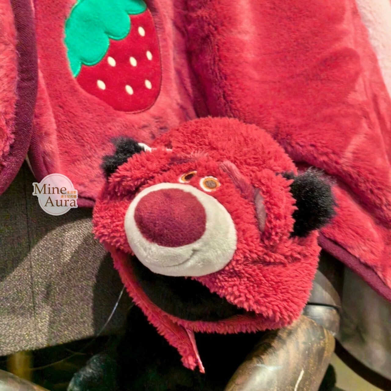 熊抱哥 Lotso 絨毛大頭造型 寵物 頭套 寵物用品 玩具總動員 Toy Story -上海迪士尼樂園