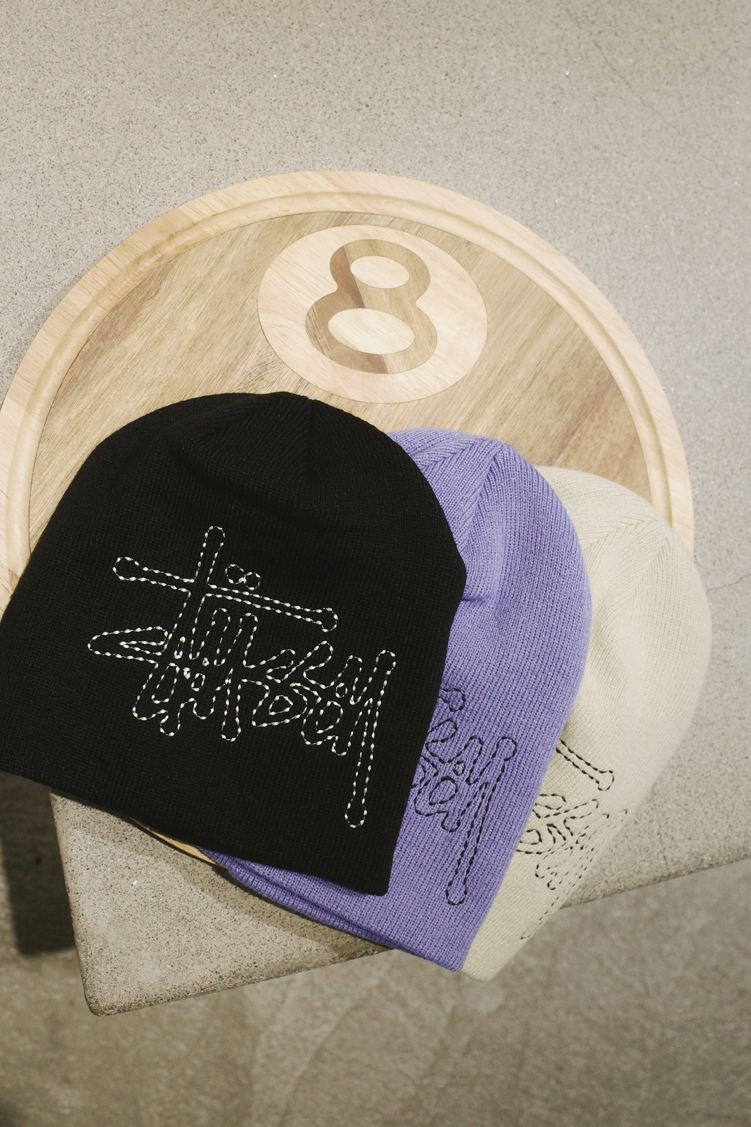 <快速出貨>Stussy Stitch basic 冷帽 紫色