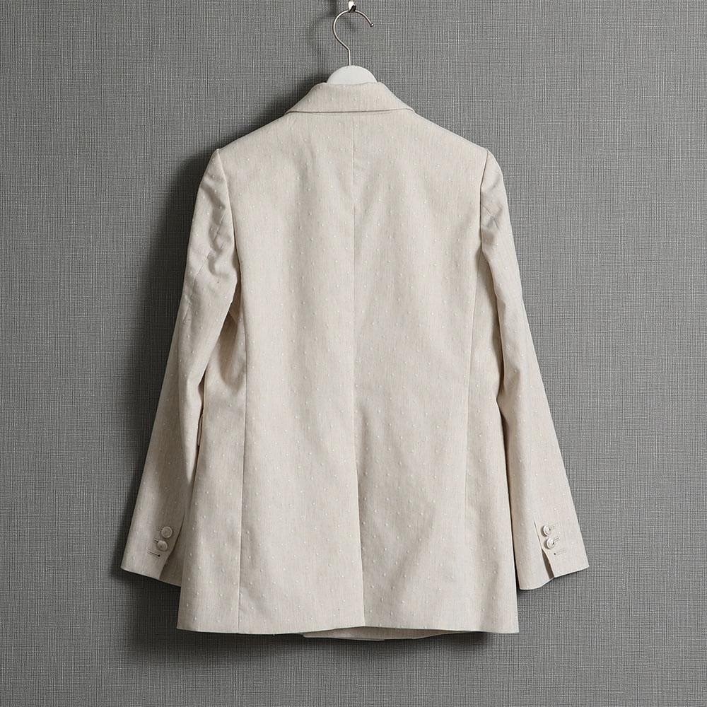 浮印星柄款西裝外套