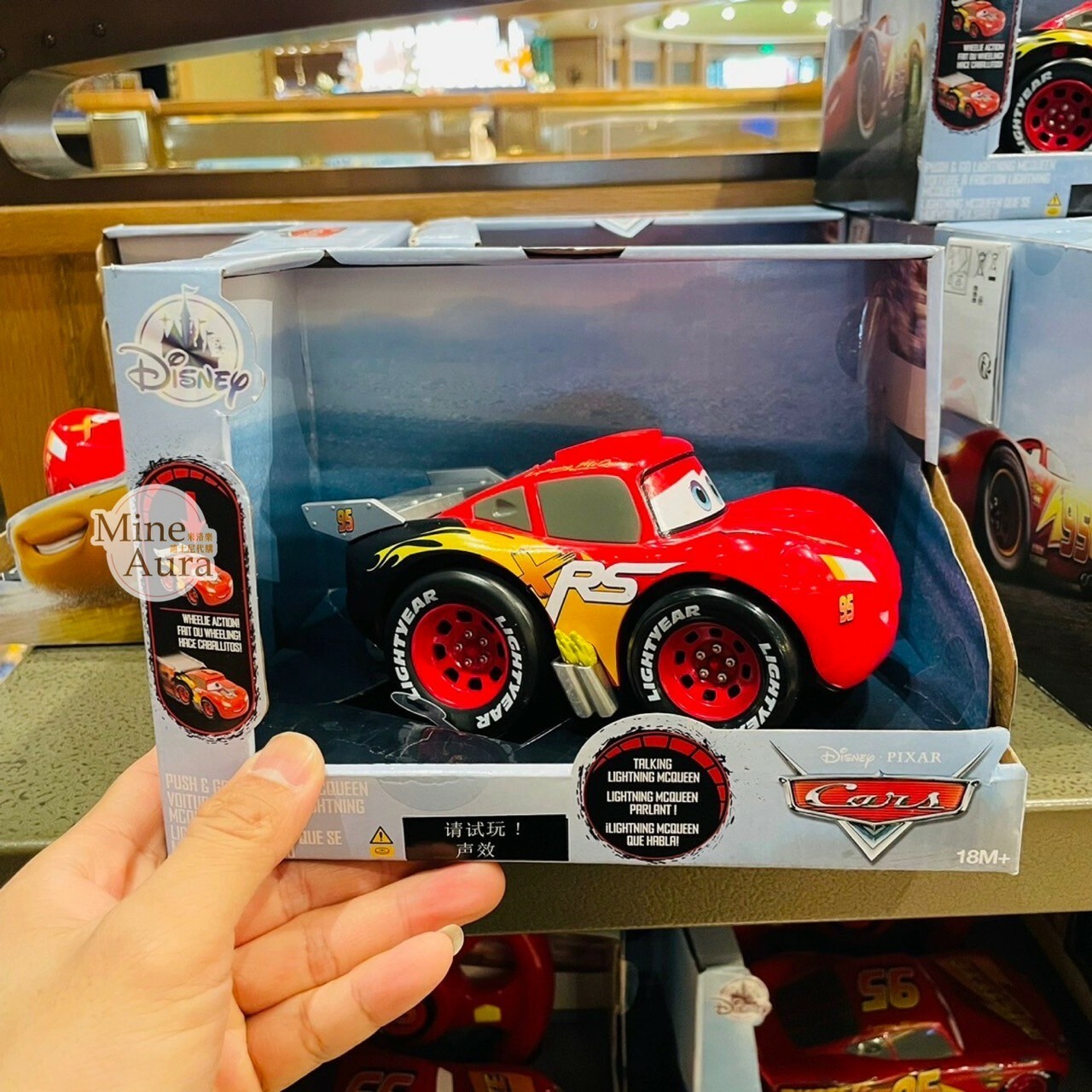 Q版 閃電麥坤 Lightning McQueen 遙控 汽車 模型 玩具 汽車總動員 Cars -上海迪士尼樂園