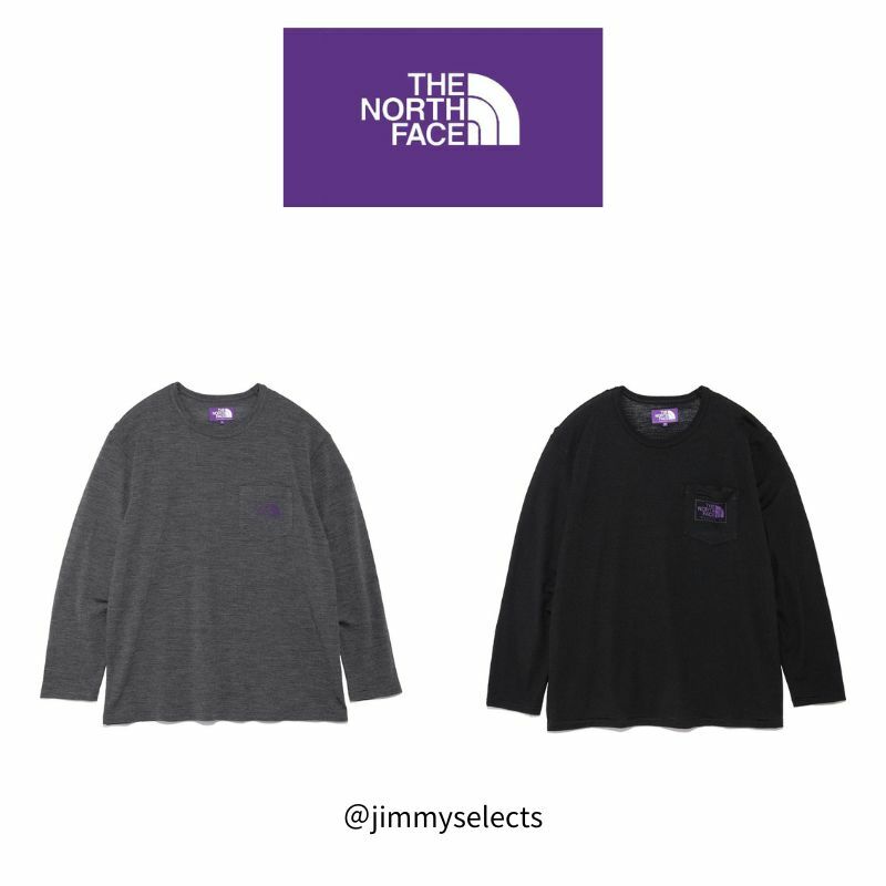 The north face 長袖T恤  北臉 日本紫標