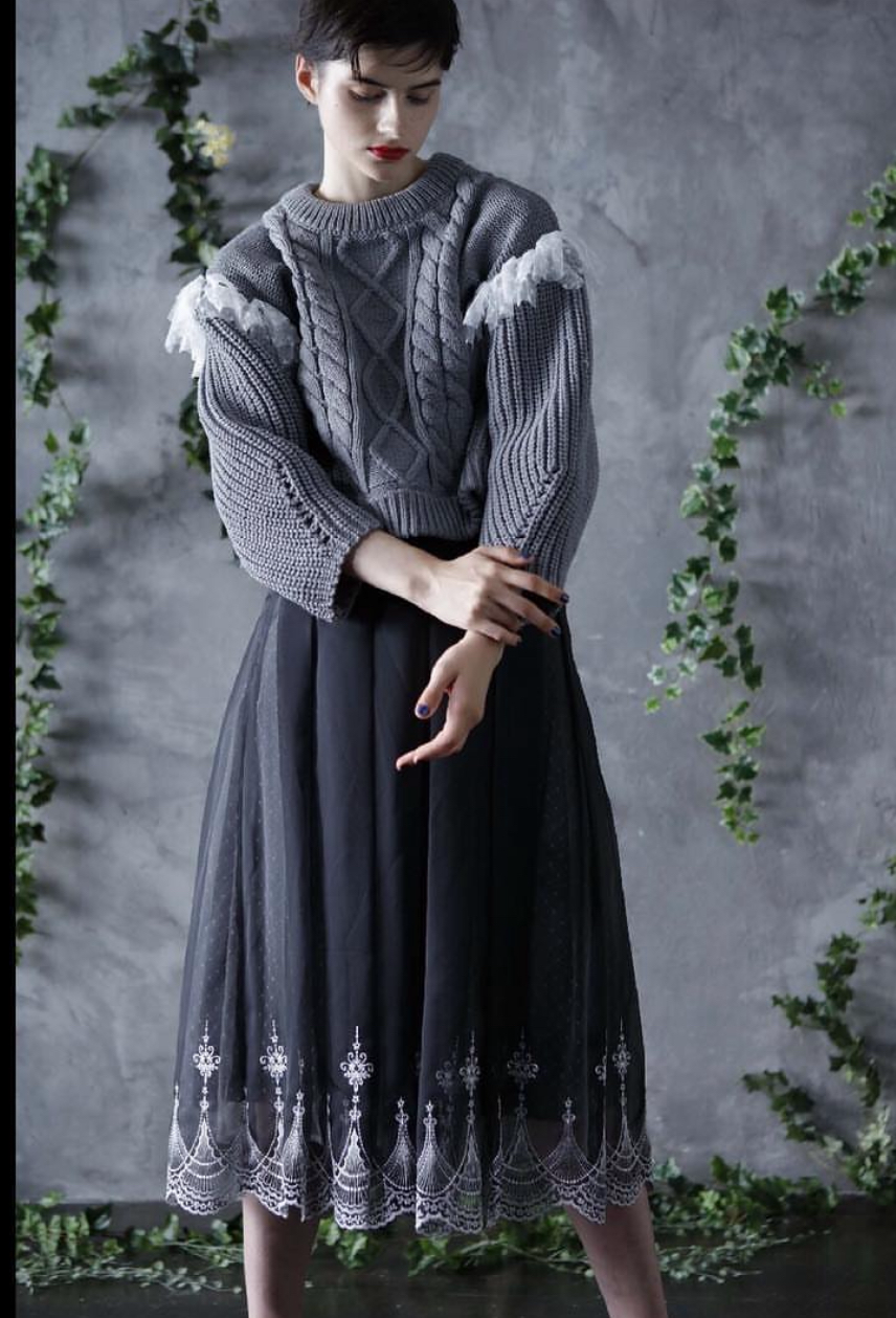 設計師點點紗長裙