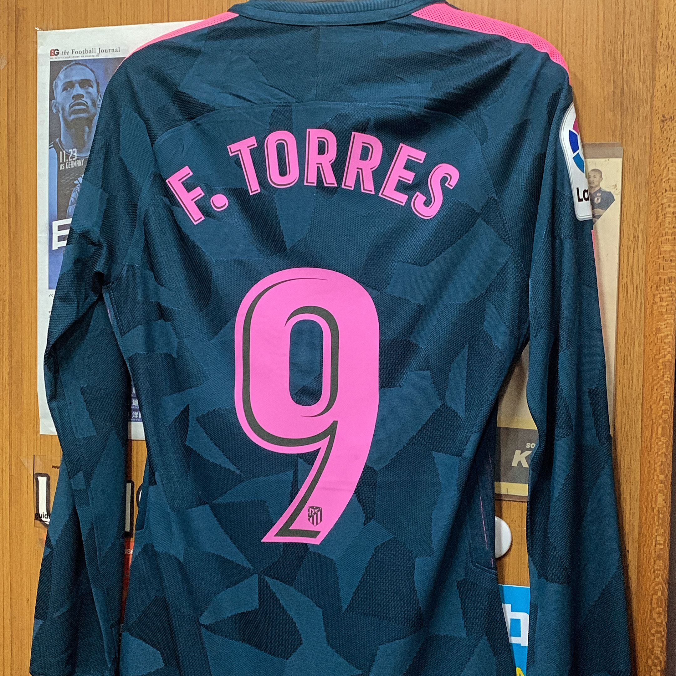 2017 Atletico Madrid Player Issue L/S Third Away Shirt with #9 TORRES