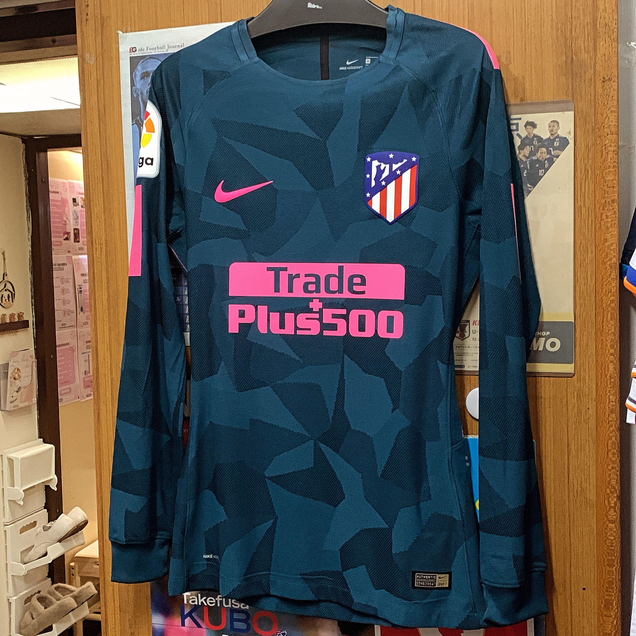 2017 Atletico Madrid Player Issue L/S Third Away Shirt with #9 TORRES