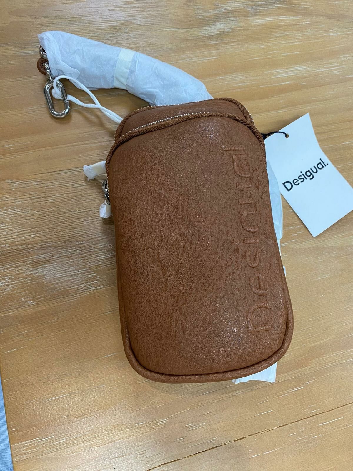 desigual.啡色斜袋