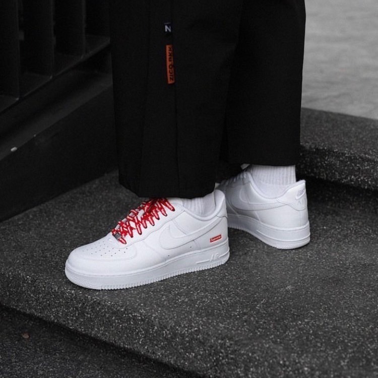 Nike Air Force 1 x Supreme 白 "Box Logo" AF1聯名