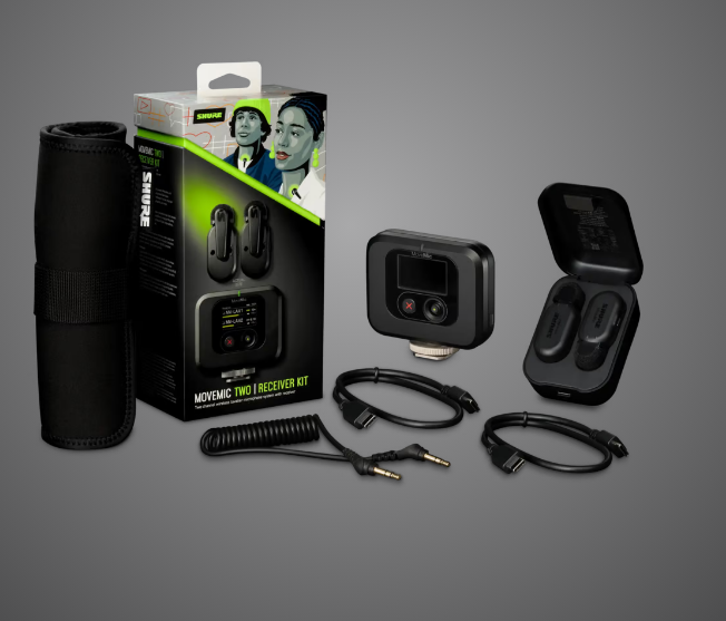 SHURE MOVEMIC TWO RECEIVER KIT MV-TWO-KIT-Z7 兩咪無線收音咪W