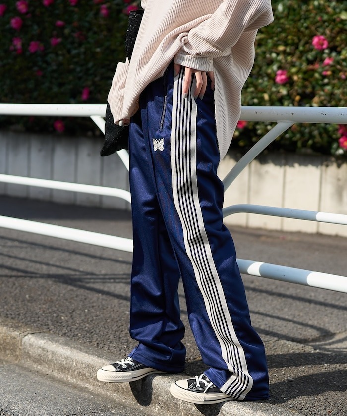 日本製別注NEEDLES MR514 Track Pant Poly Smooth 直筒