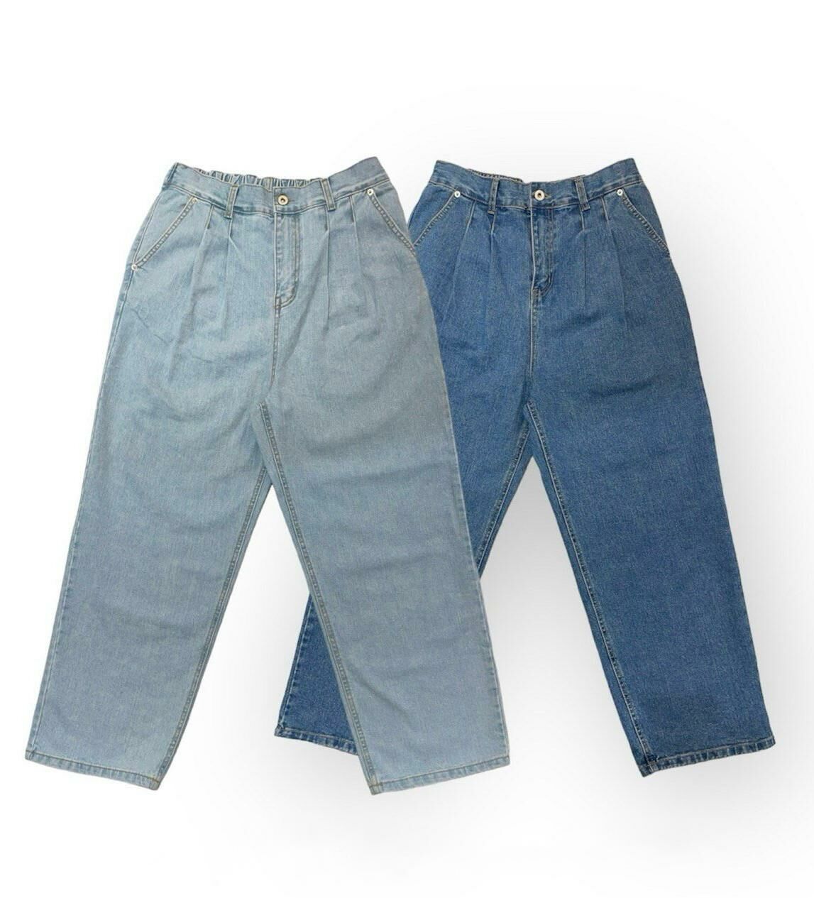 淨色鬆身牛仔褲 P2733