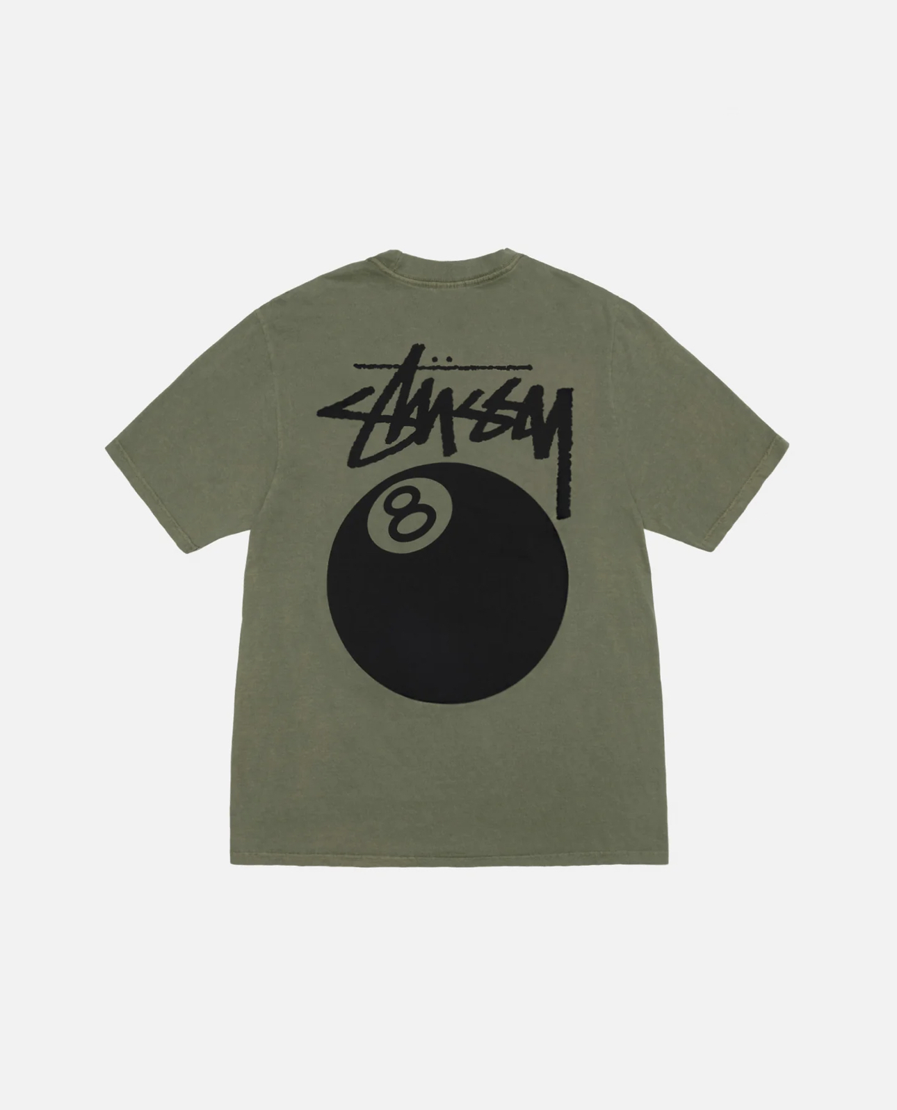 STUSSY SS24 8 BALL TEE PIGMENT DYED 🎱五色Color：Black/Na