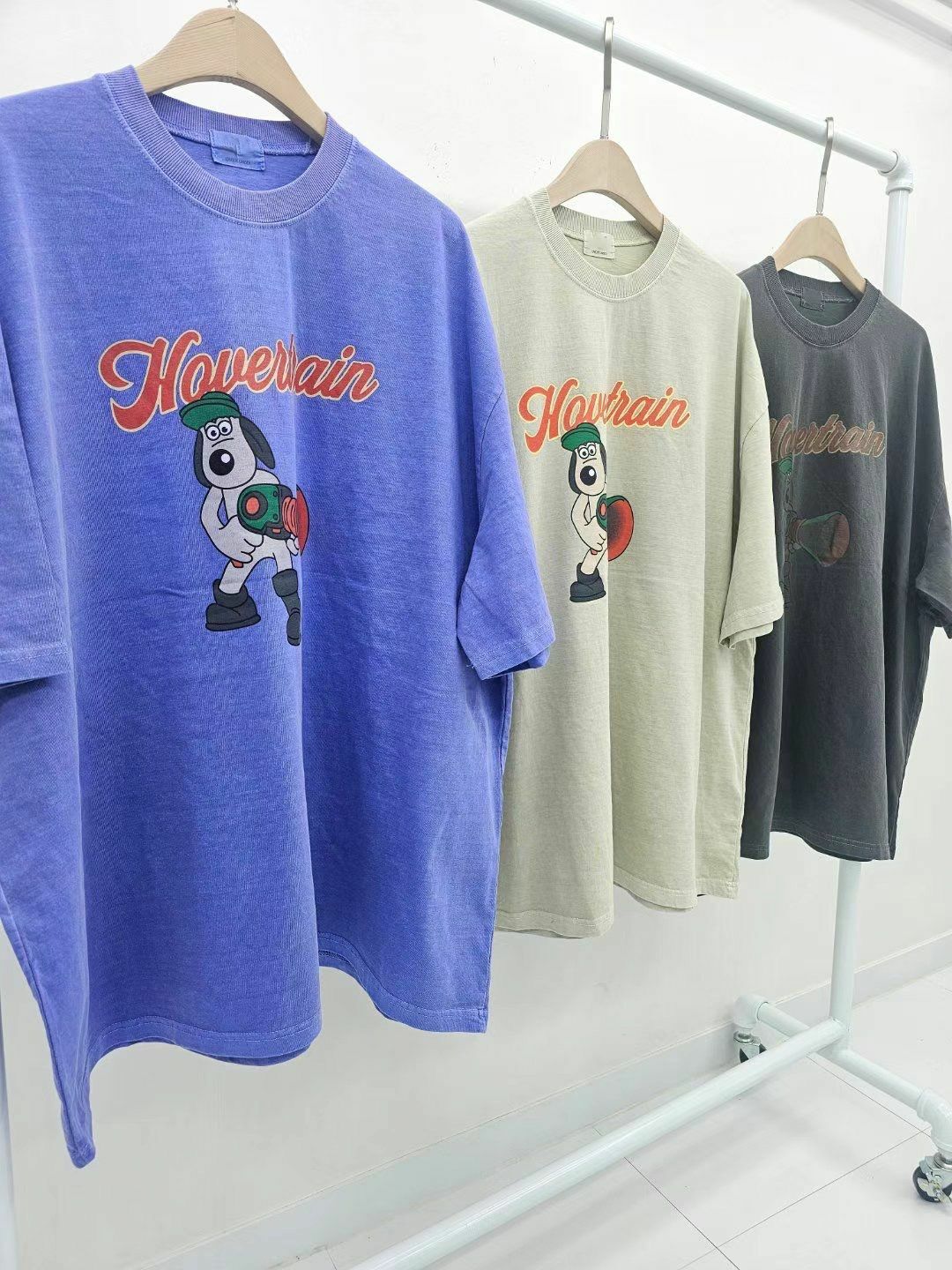 洗水狗仔圖案英文字短袖Tee T5347