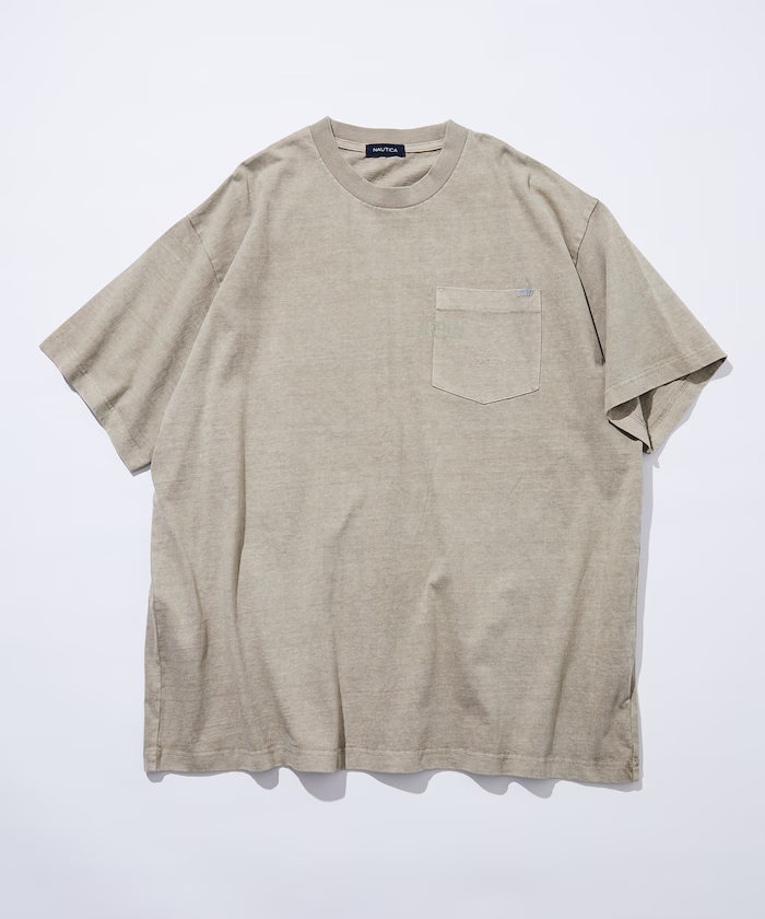 日本 Nautica Hidden logo 顏染口袋Tee