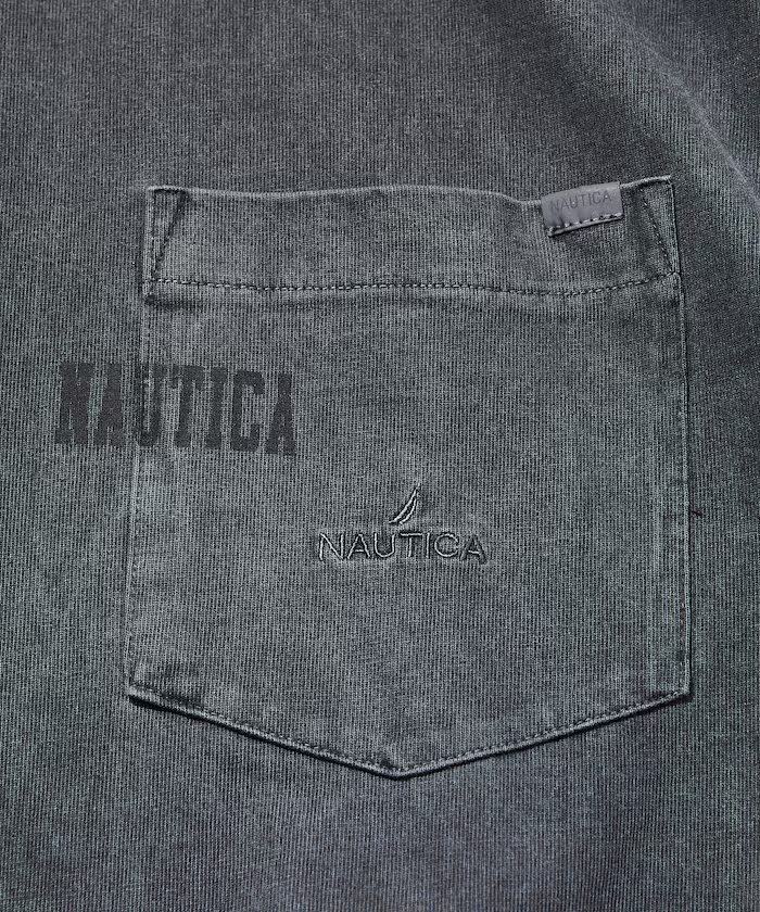 日本 Nautica Hidden logo 顏染口袋Tee