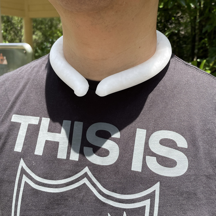 冰感頸圈 大人用 L #CX23-109623 白色