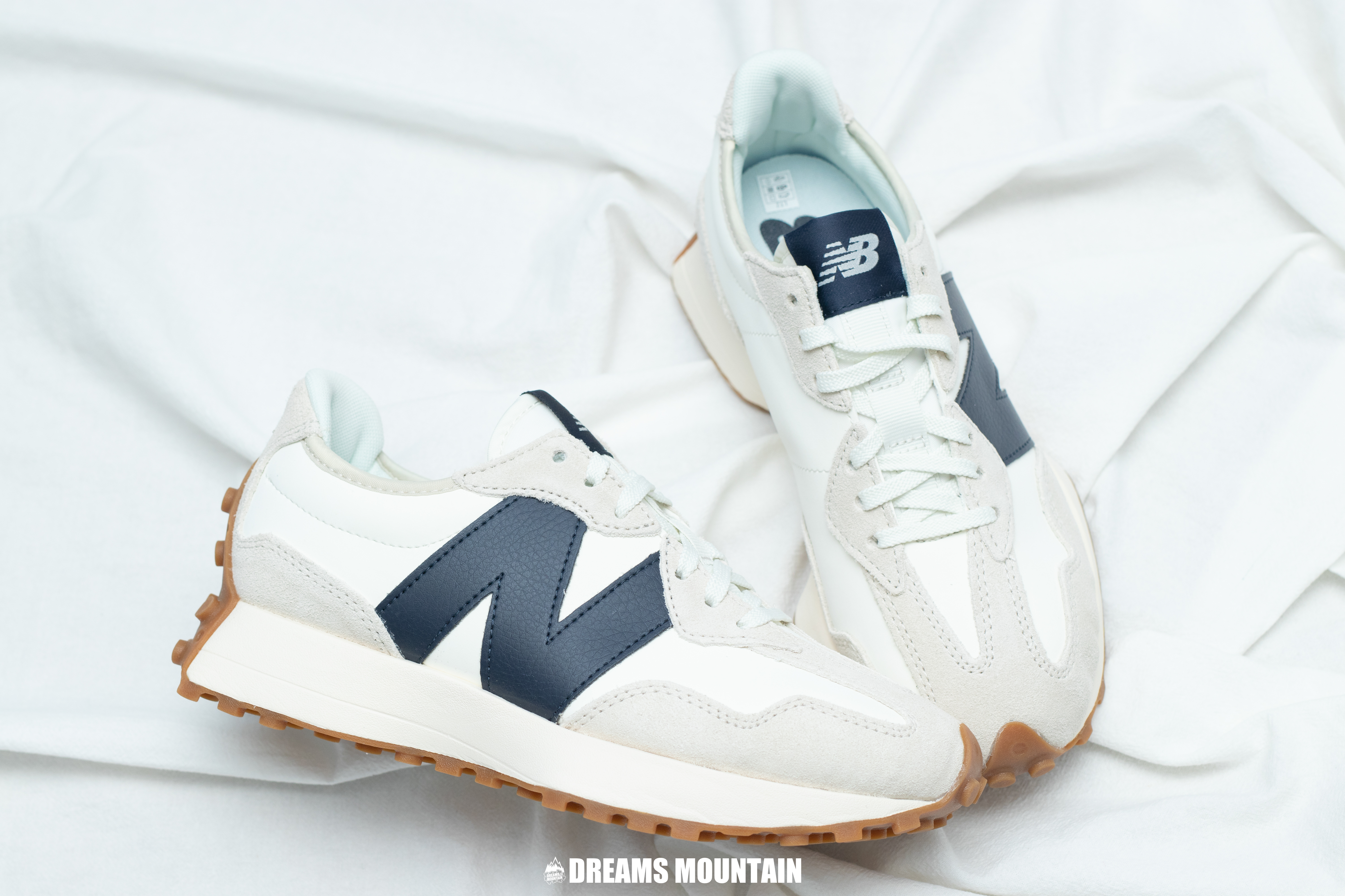 【預訂】 New Balance 327 深藍皮焦糖底-WOMEN