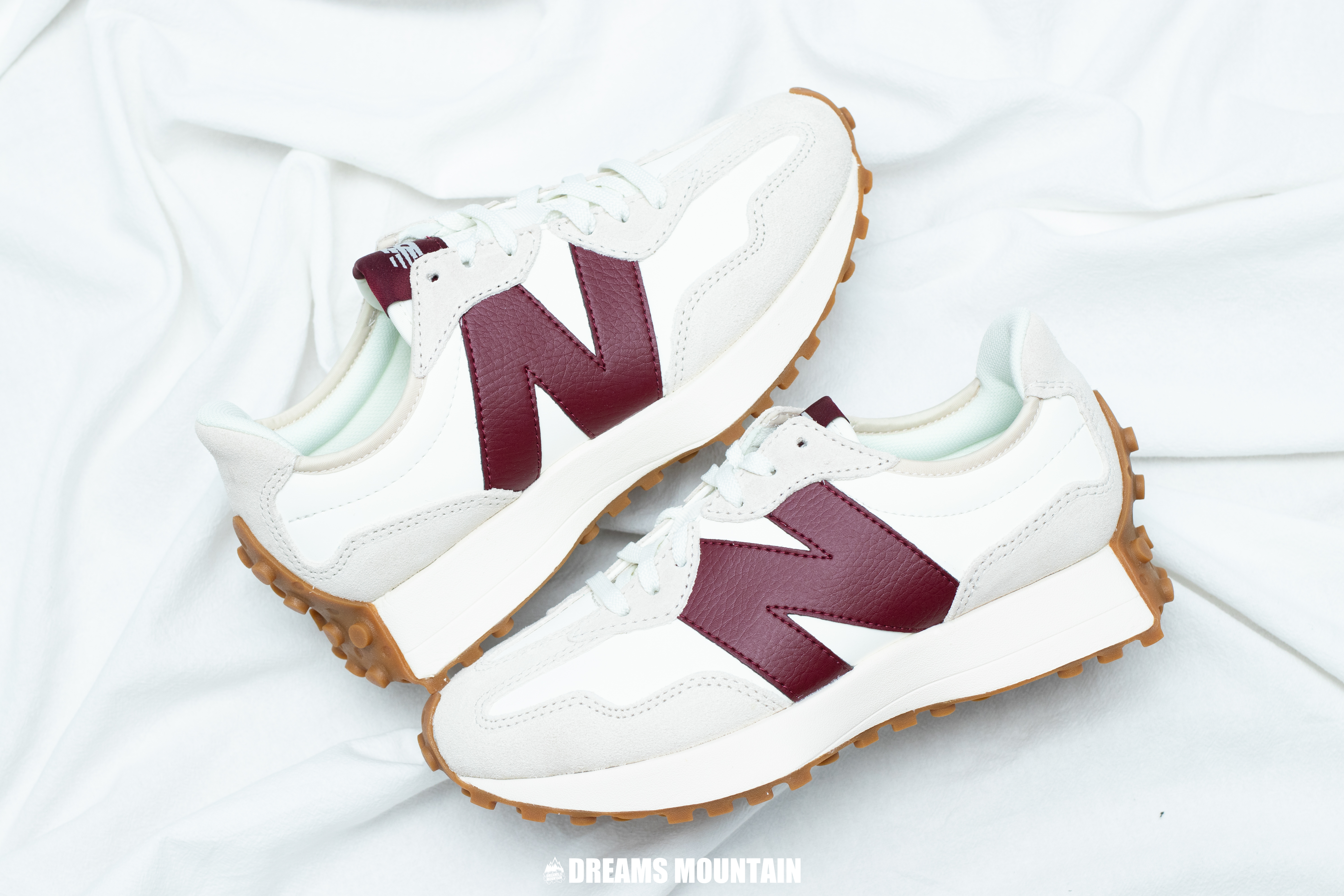 【預訂】New Balance 327 酒紅皮焦糖底-WOMEN
