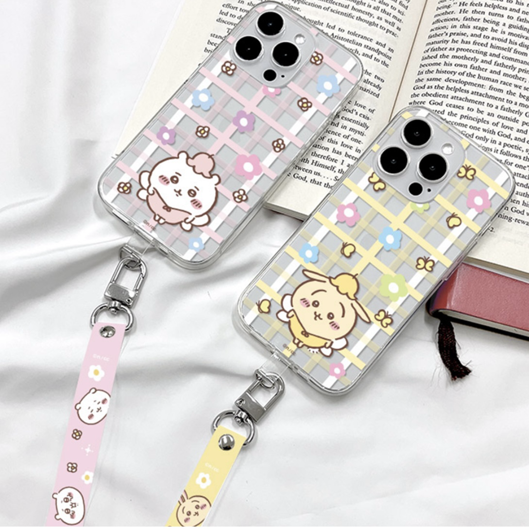 預訂｜韓國限定 妖精Chiikawa 電話透明保護殼 連墊片手機繩 IPHONE SAMSUNG