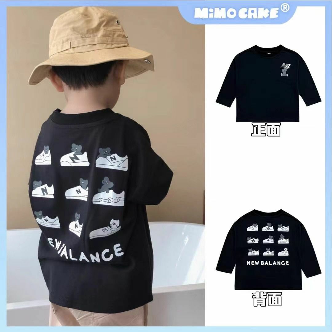 廠單 new balance 親子滿背印花短袖