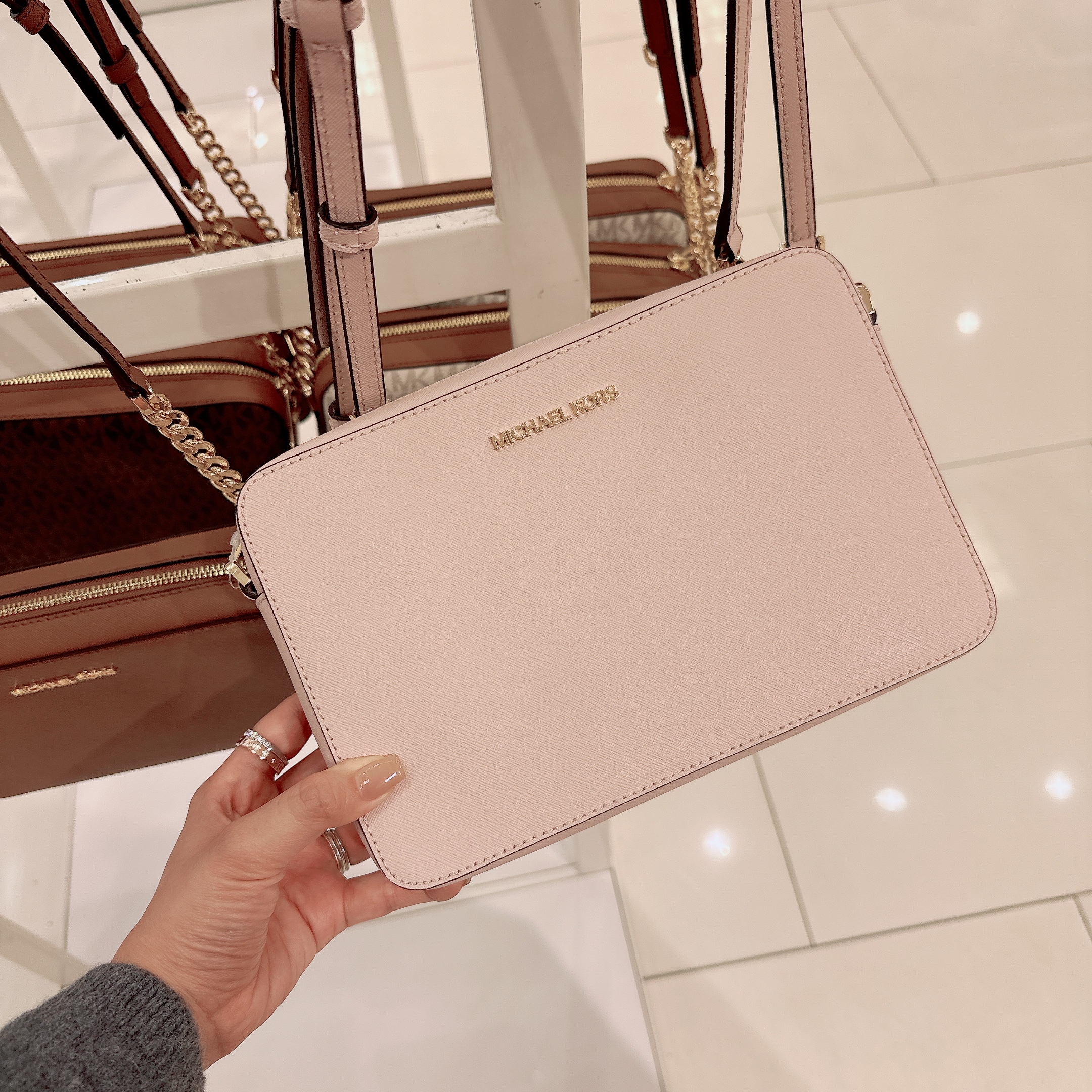 ［美國現貨］Michel Kors Jet Set Square Crossbody