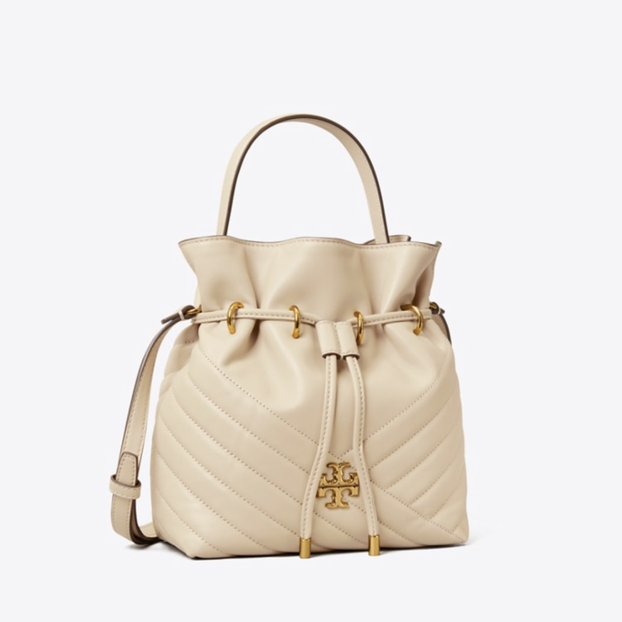［美國現貨］Tory Burch Kira Chevron Mini Bucket Bag