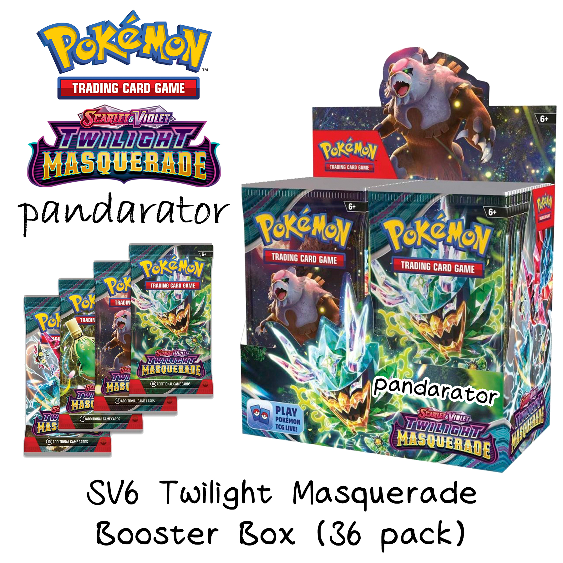 Pokemon Card Mask Of Change Sv6 Twilight Masquerade Booster Box (Korean) + Promo