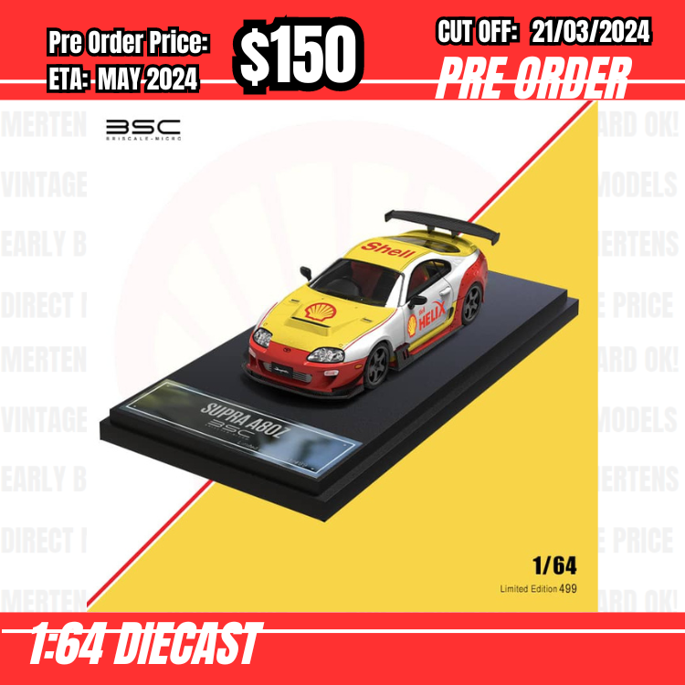 RS-$150 * Time Micro * 1:64 Toyota Supra A80 Shell [OD17/03]