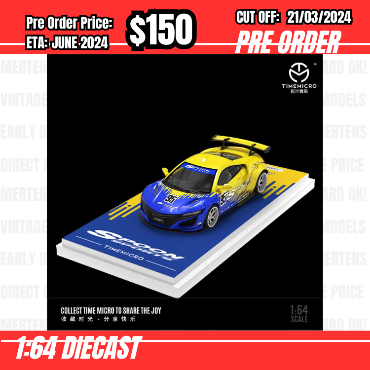 RS-$150 * Time Micro * 1:64 Honda NSX LB Spoon [OD17/03]