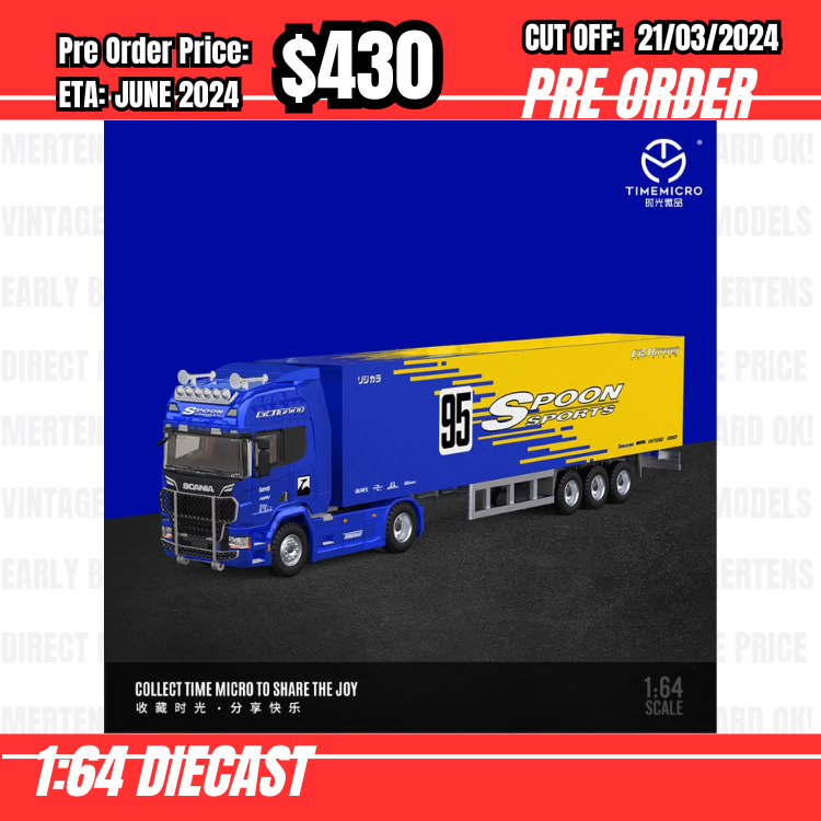 RS-$430 * Time Micro * 1:64 Enclosed Container Transporter Spoon [OD17/03]