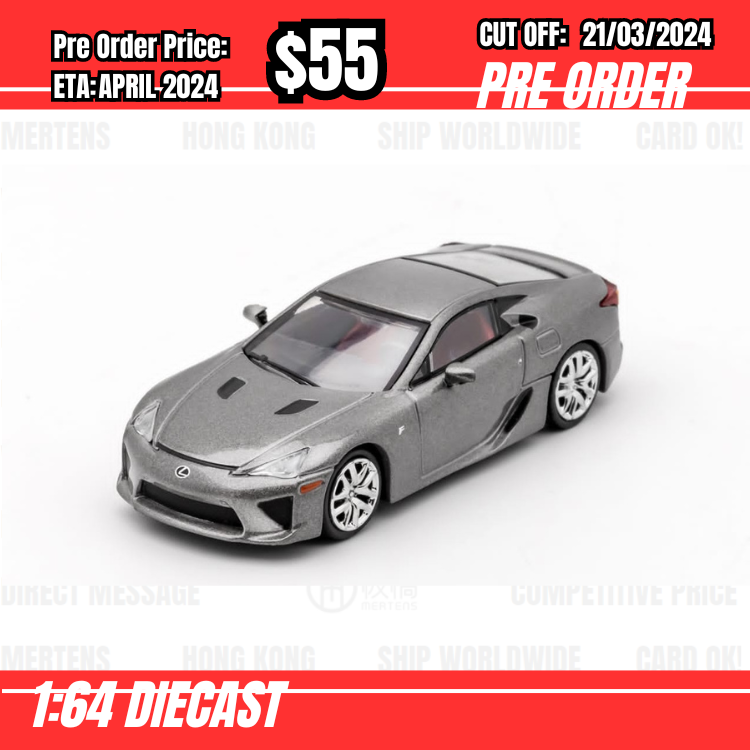 RS-$55  * DCT * 1:64 Lexus LF-A Grey [OD17/03]