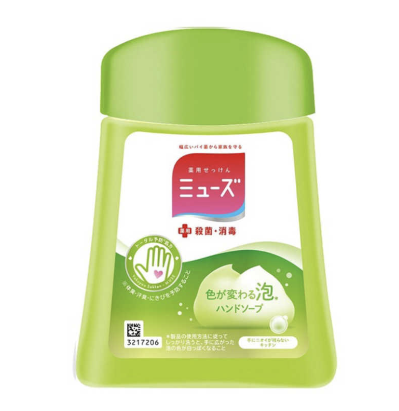 日本進口 Muse 感應式泡沫給皂機的專用補充液 250ml~廚房消臭用