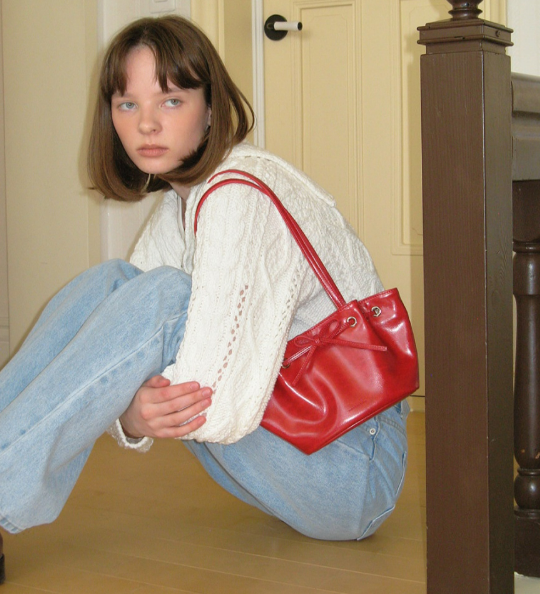 SOMEWHEREBUTTER - SOPHIE BAG (4 COLORS) 復古手提/肩背包🎀-肉