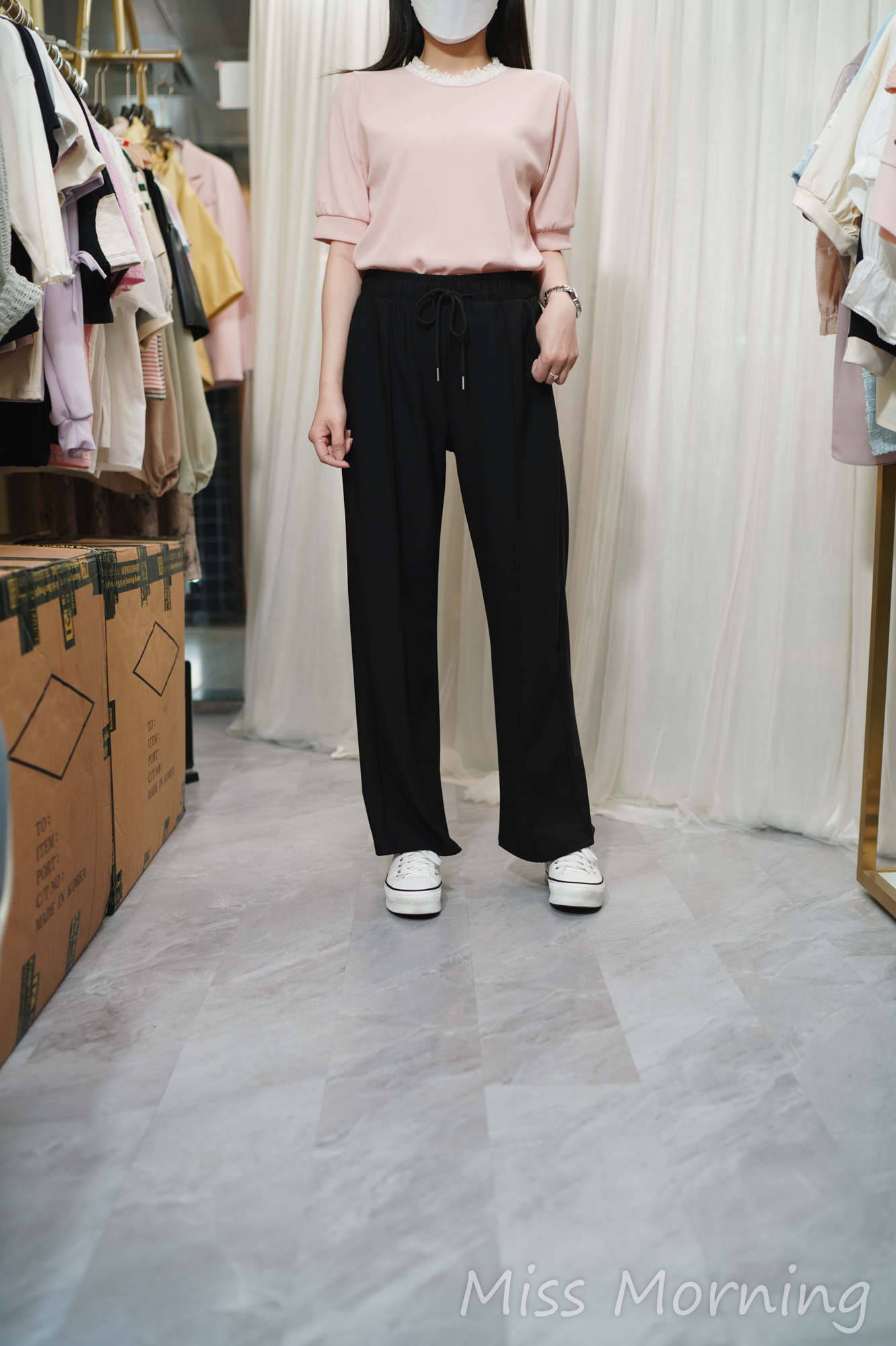 Lace領簡約上衣(13770)&速乾顯瘦褲(33711)