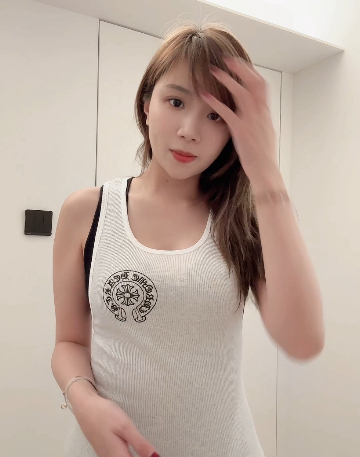 Chrome heart 馬蹄logo背心