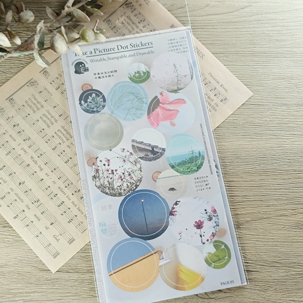 一分之一工作室．Take a picture 模造不規則圓貼