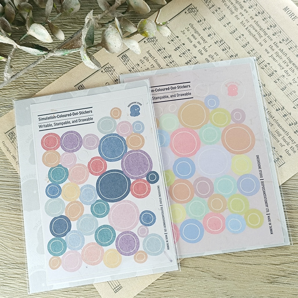 一分之一工作室．超擬真小圓貼 不規則版本