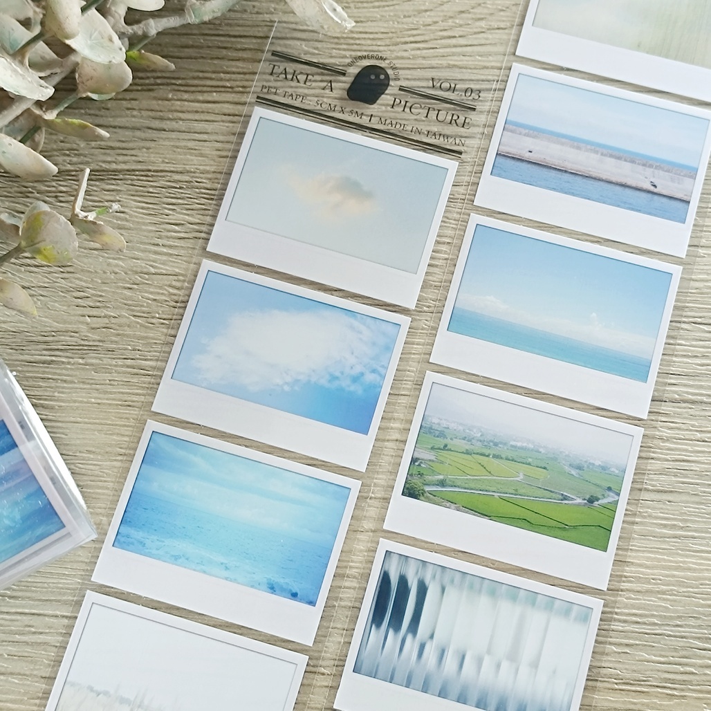一分之一工作室．Take a picture VOL.03 5cm亮面PET膠帶 整捲(無販售分裝)