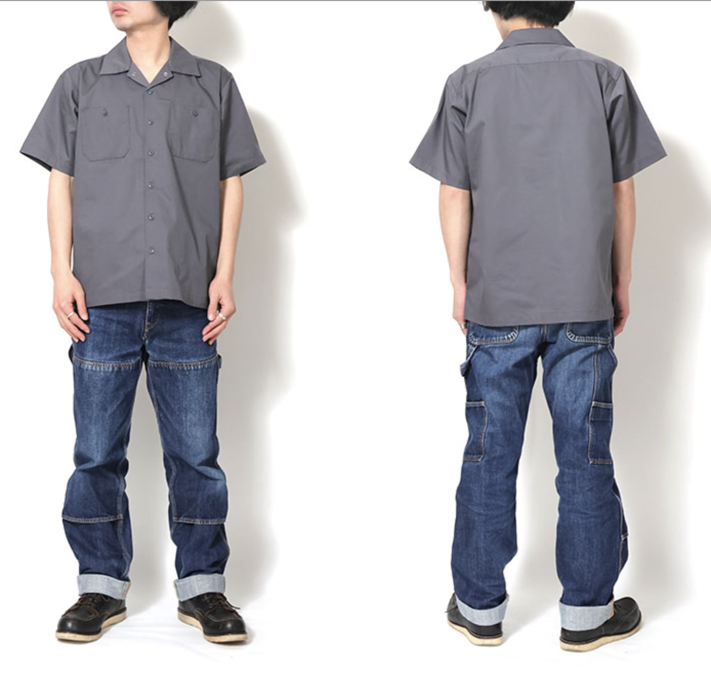 HOUSTON TC TWILL WORK S/S SHIRT / CHARCOAL