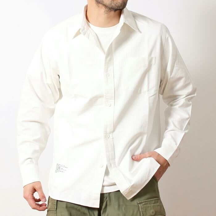 HOUSTON U.S.AIRFORCE OXFORD SHIRT / WHITE