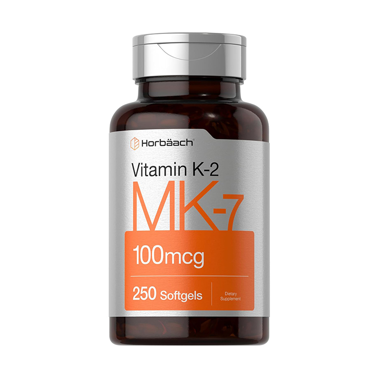 Horbäach Vitamin K2 MK7 100mcg , 250 Softgels