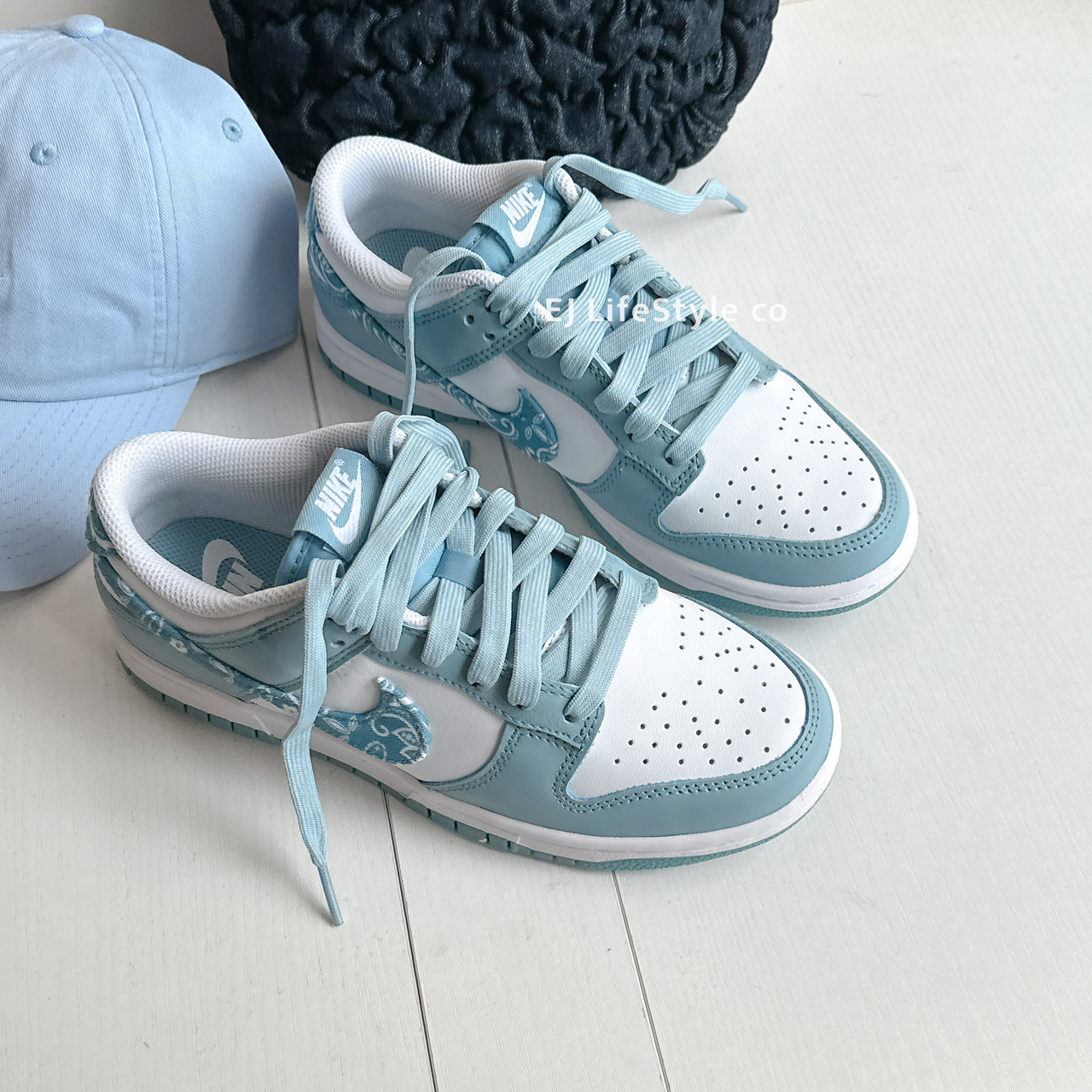 NIKE DUNK LOW "BLUE PAISLEY" 變形蟲 腰果花 天空藍 白藍 女鞋 DH4401-101 / 預購