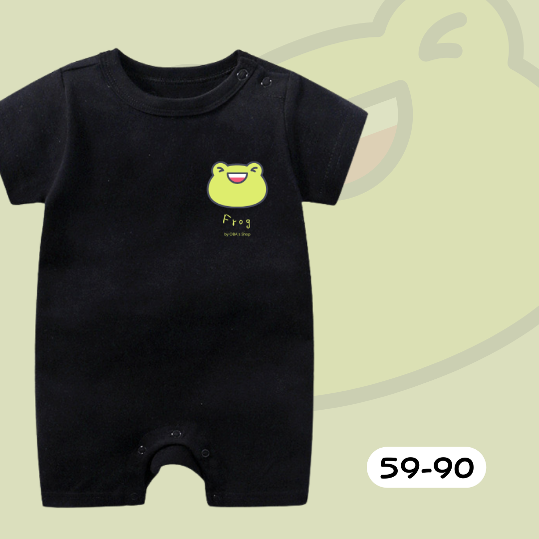 【限量】小青蛙短袖連身衣(59-90)