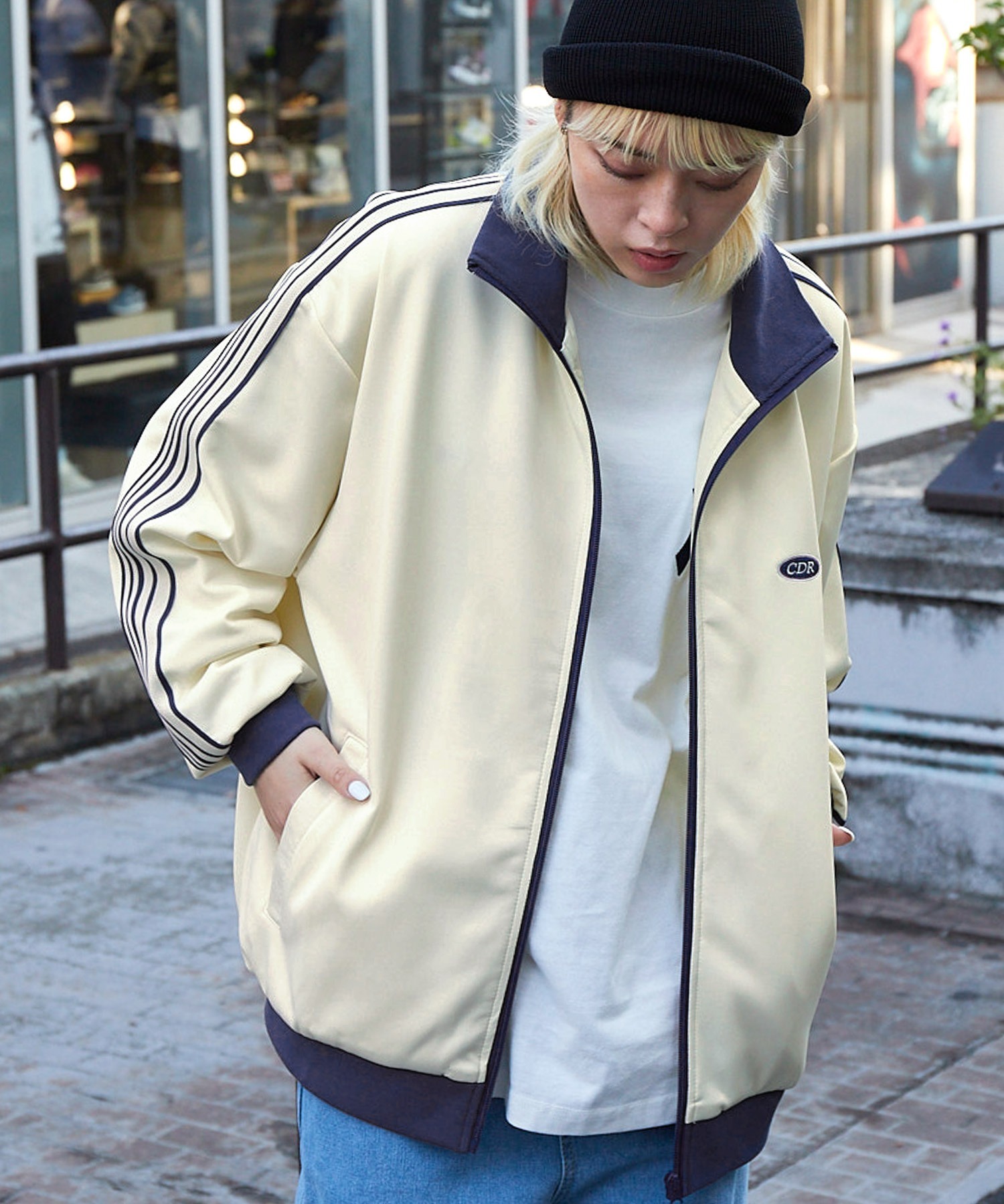 (日本連線🇯🇵) Codderr 邊線羅紋刺繡夾克｜5色 男女可穿