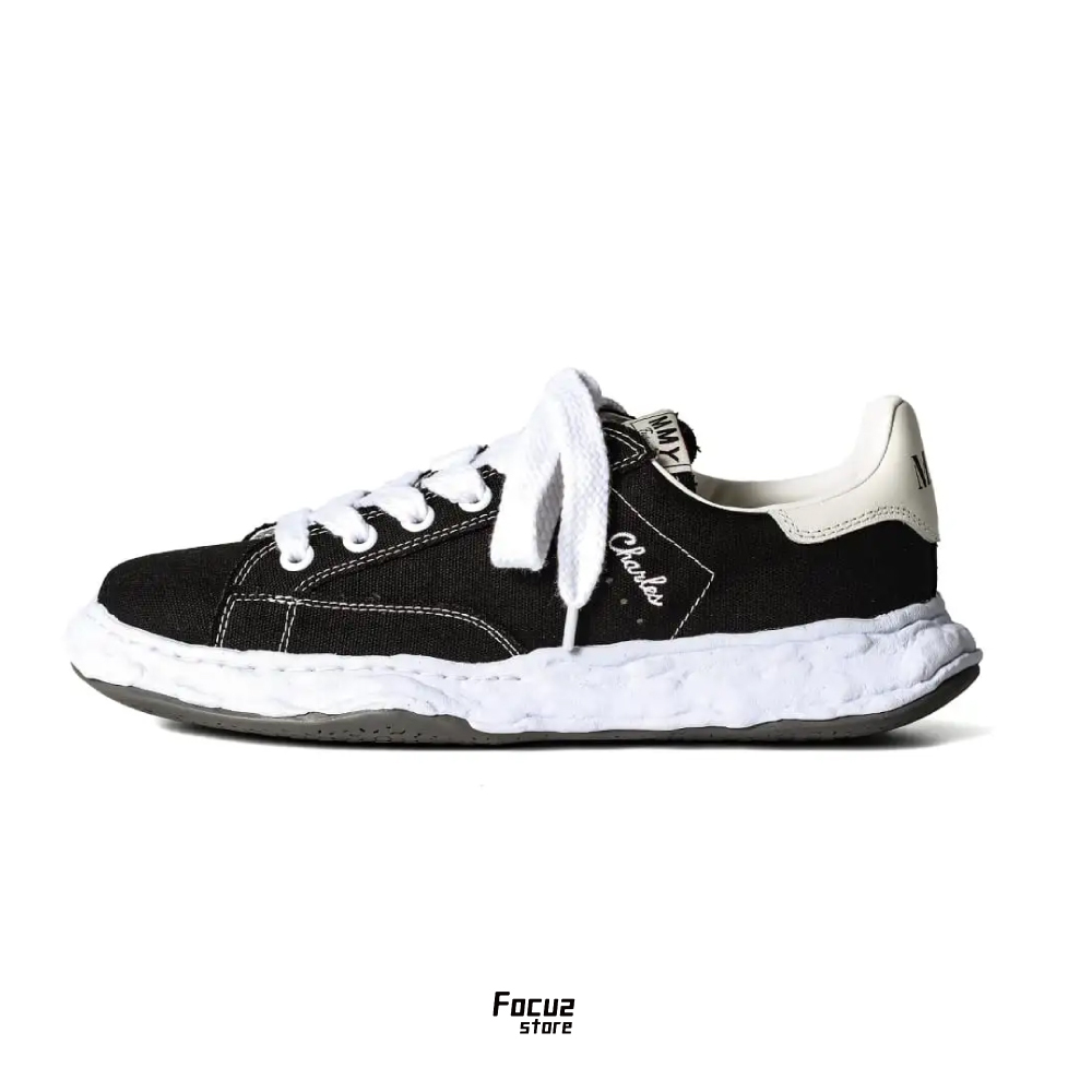 【Focus Store】現貨秒發 Maison Mihara Yasuhiro CHARLES Original sole canvas Low-cut "Black" 黑色 A12FW703