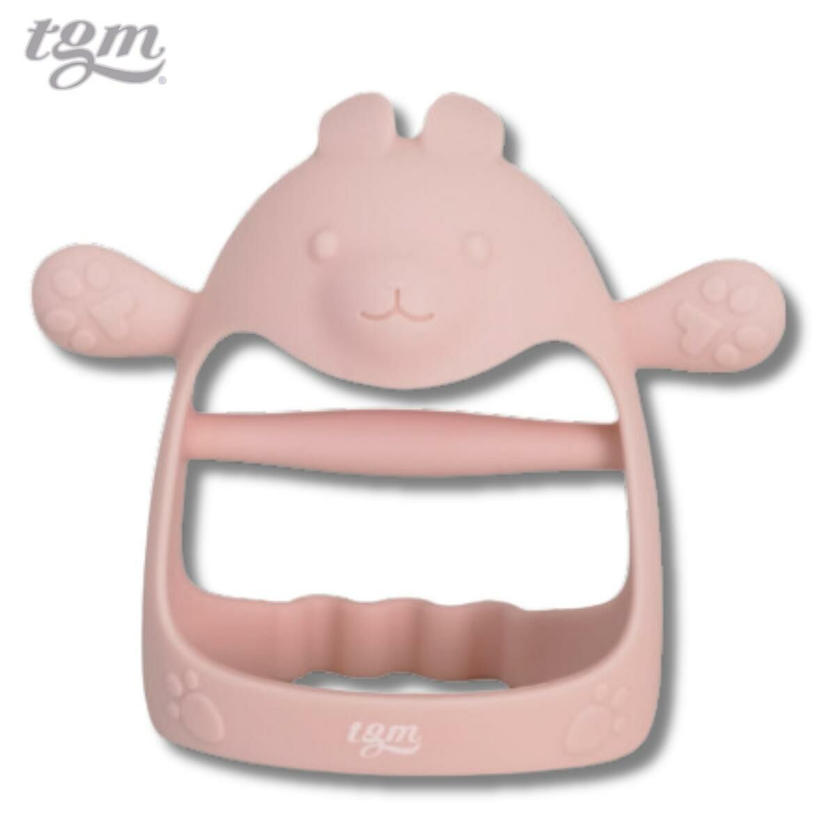 TGM 鉑金矽膠3D手腕穿握型嬰兒牙膠 連收納盒 | 小兔|小熊