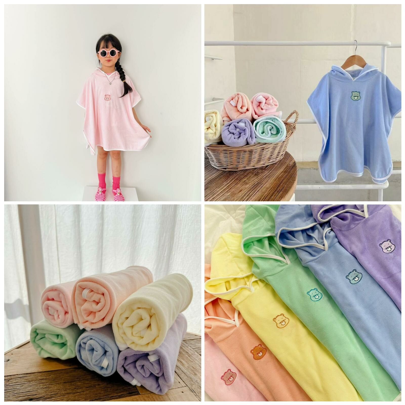 🌈兒童沙灘游泳浴袍-2400448