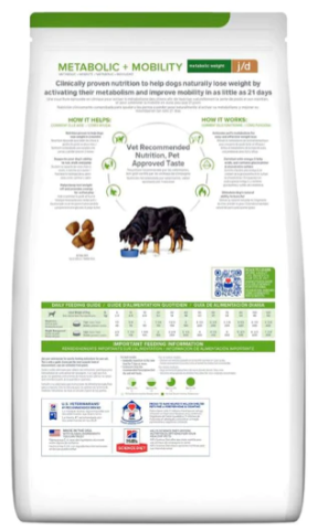 希爾思™處方食品 犬用Metabolic + Mobility 肥胖代謝+關節活動力 8.5lbs [訂貨需時5-7天］
