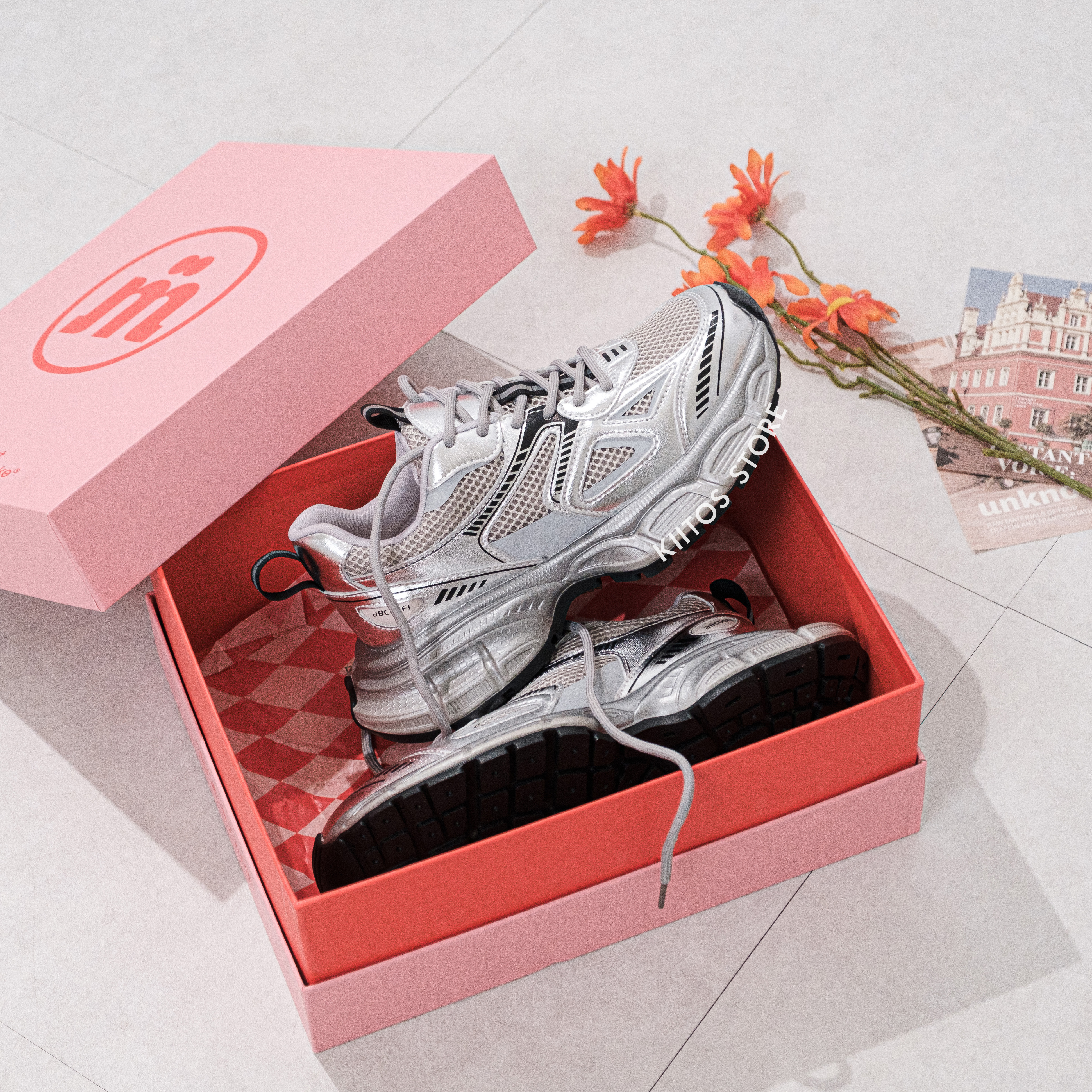 MASOOMAKE Tin foil silver 厚底老爹鞋 科技銀 MDC6YR2512A銀