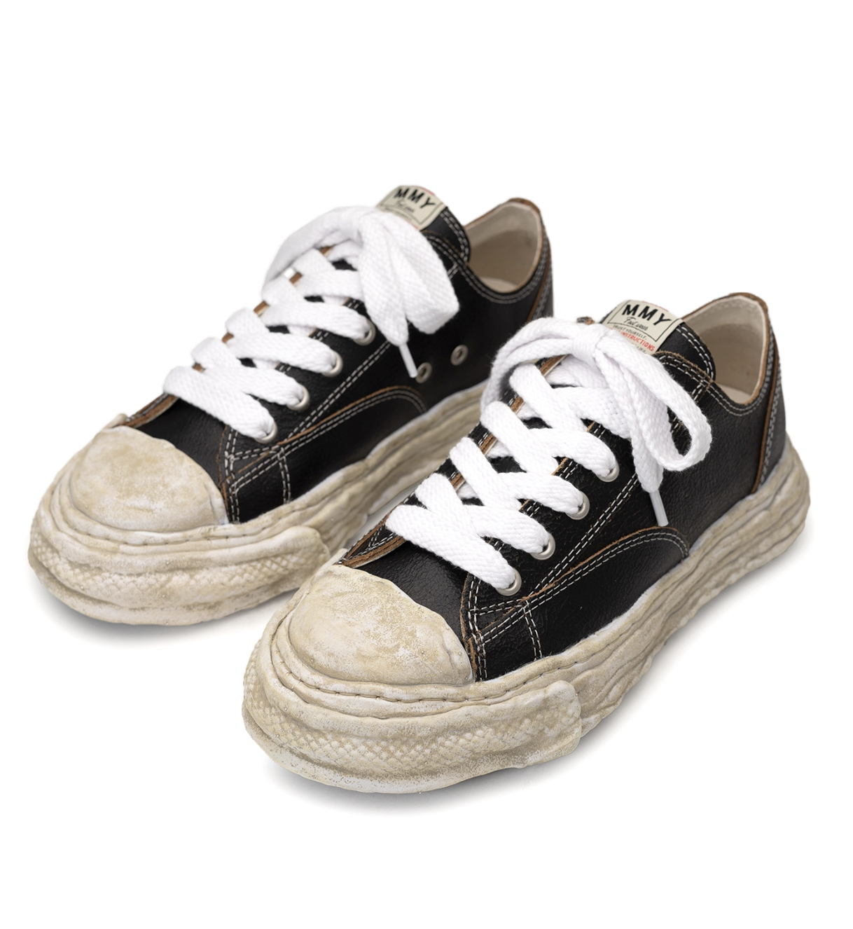 [現貨] MIHARA YASUHIRO Cracking Leather Peterson A12FW708 | Black