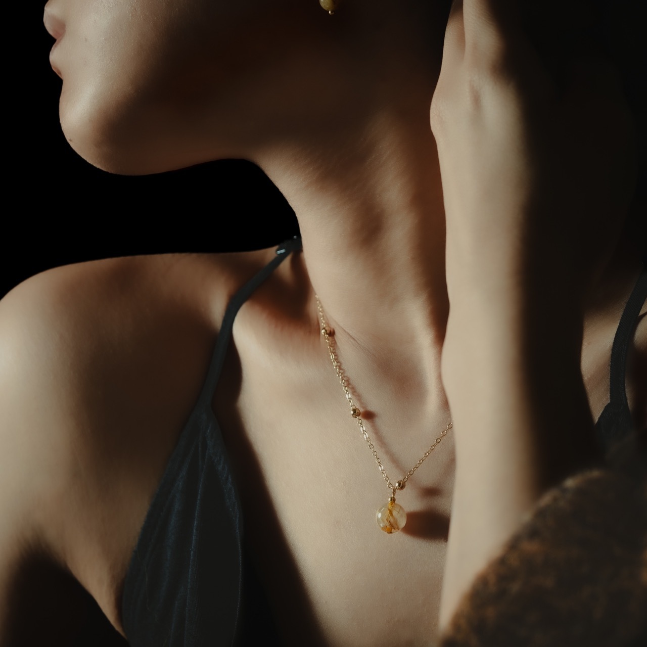 小華麗系列｜鈦晶黃銅項鍊 N0006