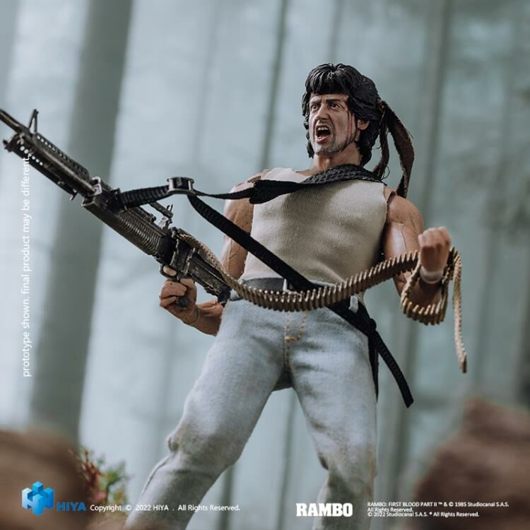 Hiya Toys 1/12 First Blood Rambo Action Figure